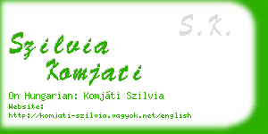 szilvia komjati business card